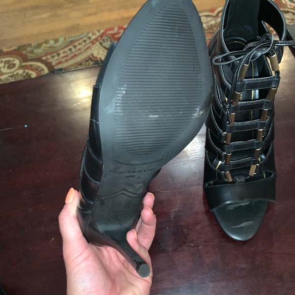 Enzo Angiolini Pump Heel Nehan Leather Lace Bootie - Picture 5 of 8